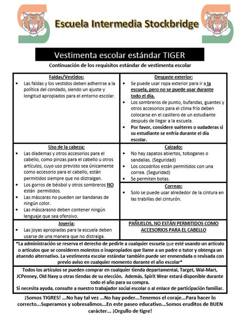 Dress Code Spanish Page 1